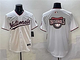 Men's Washington Nationals Team Big Logo White Limited Stitched Jersey,baseball caps,new era cap wholesale,wholesale hats